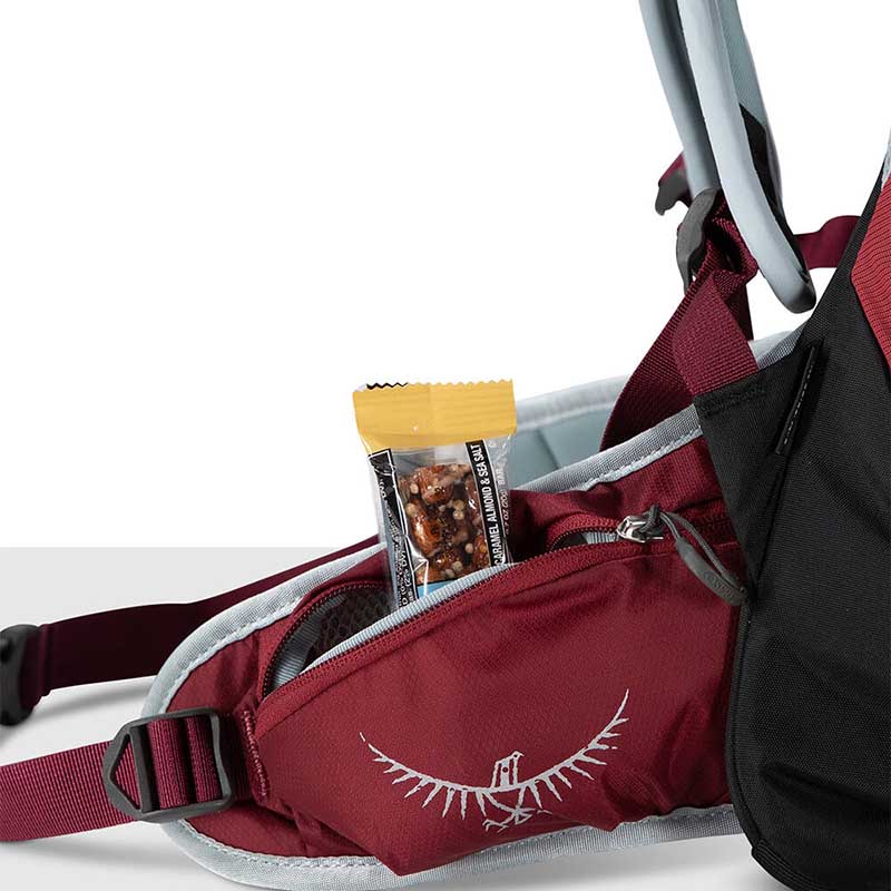 Hikelite Osprey-ryggs&auml;ck: en b&auml;ltesficka med dragkedja