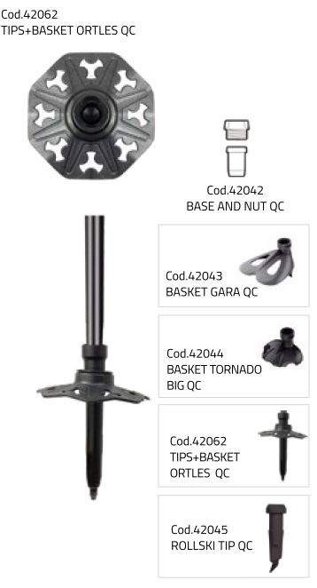 Accessoires des bâtons Ortles Skitrab