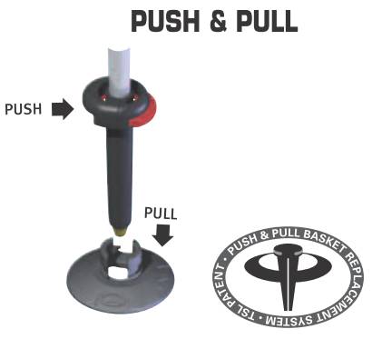 B&acirc;tons TSL: pointes Push&Pull