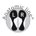 Anatomical shape left foot / right foot